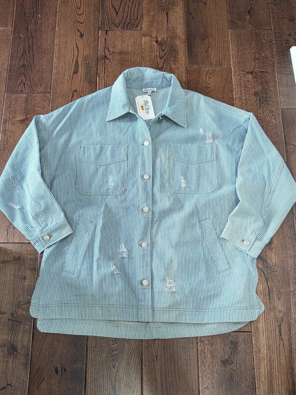 White Birch Jean Striped Jacket